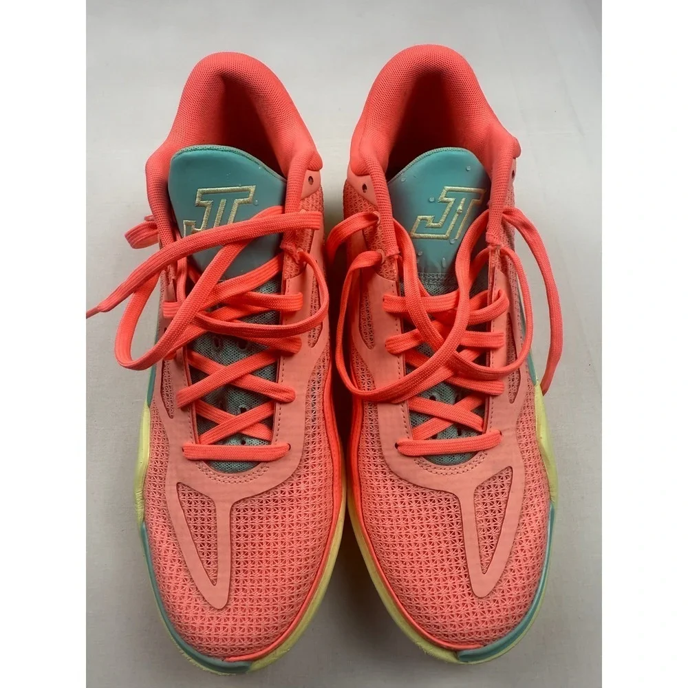 Jordan Tatum 1 Pink Lemonade 10.5 Pink Basketball Shoes Worn Once NO BOX